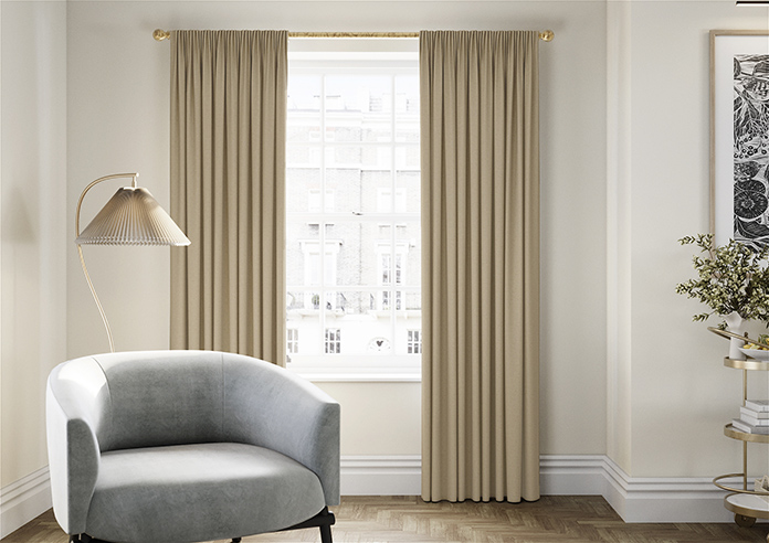 Devonshire, Biscuit - Made to Measure Curtains - Image 3